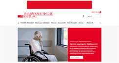 Desktop Screenshot of pharmazeutische-zeitung.de